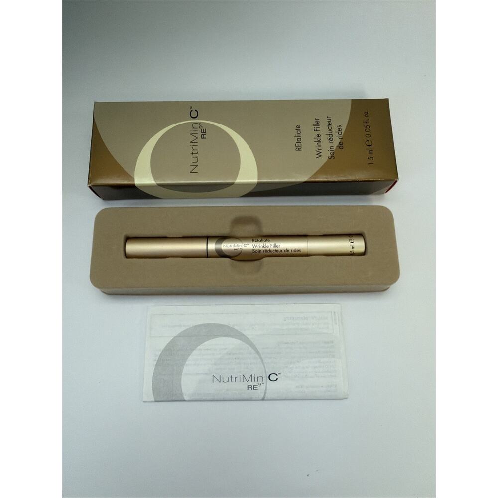 Rare NEW Arbonne NutriMin C RE9 REtaliate Wrinkle Filler 1.5oz Anti-aging Beauty